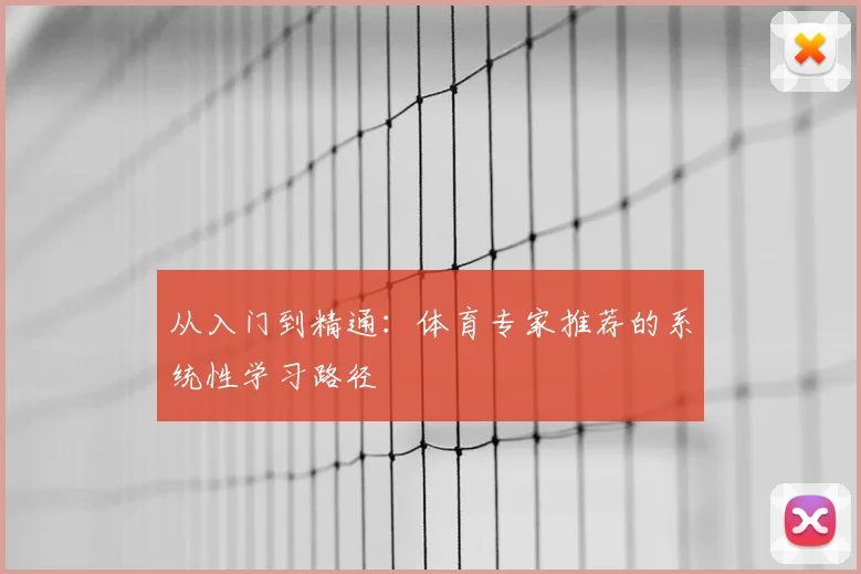从入门到精通:体育专家推荐的系统性学习路径